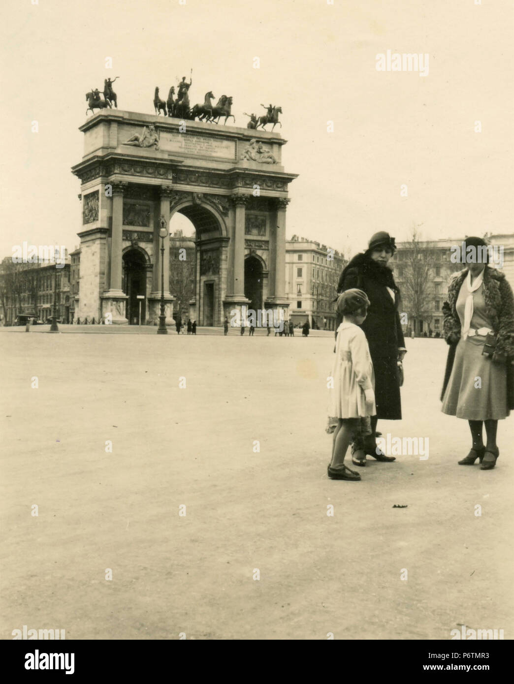 Porta Sempione, Milano, Italia 1930 Foto Stock