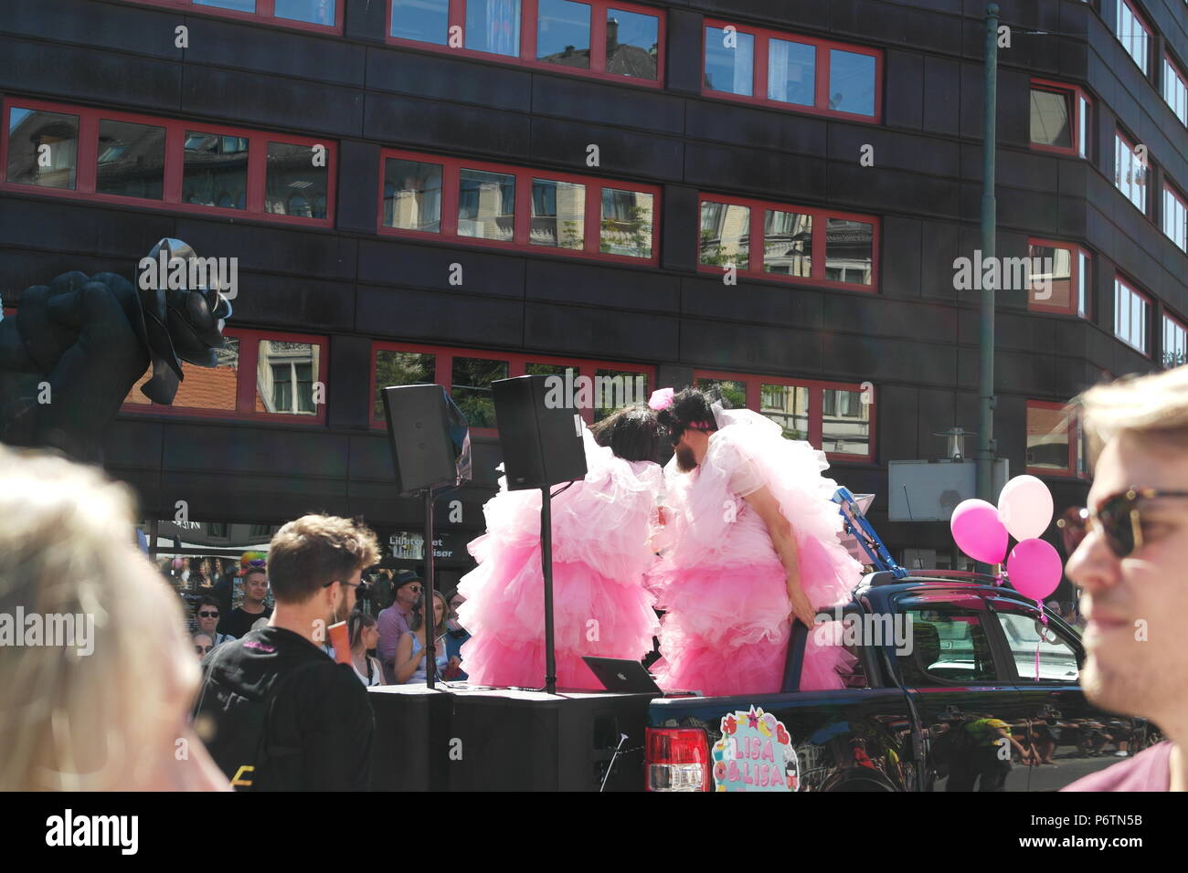 Celebrazione della comunità gay di Oslo, Norvegia. Foto Stock