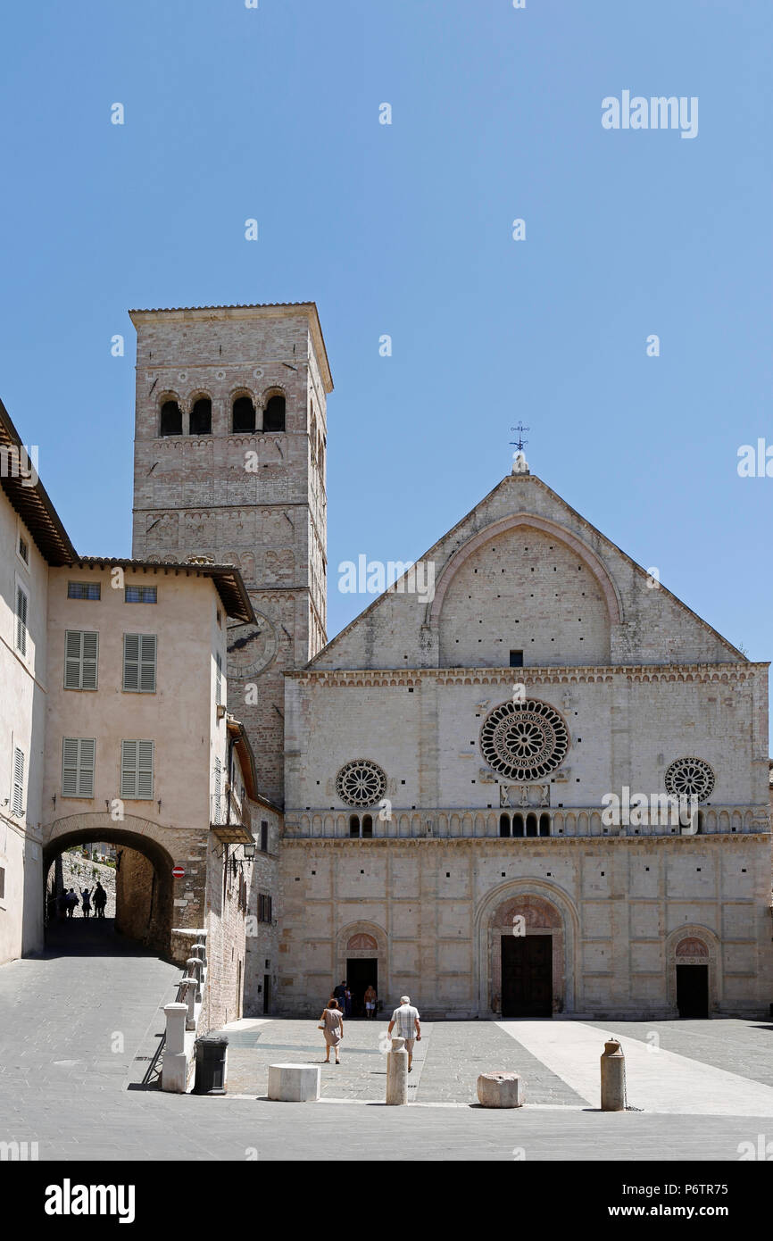 La Cattedrale di San Rufino,Assisi,Umbria,Italien,Europa Foto Stock