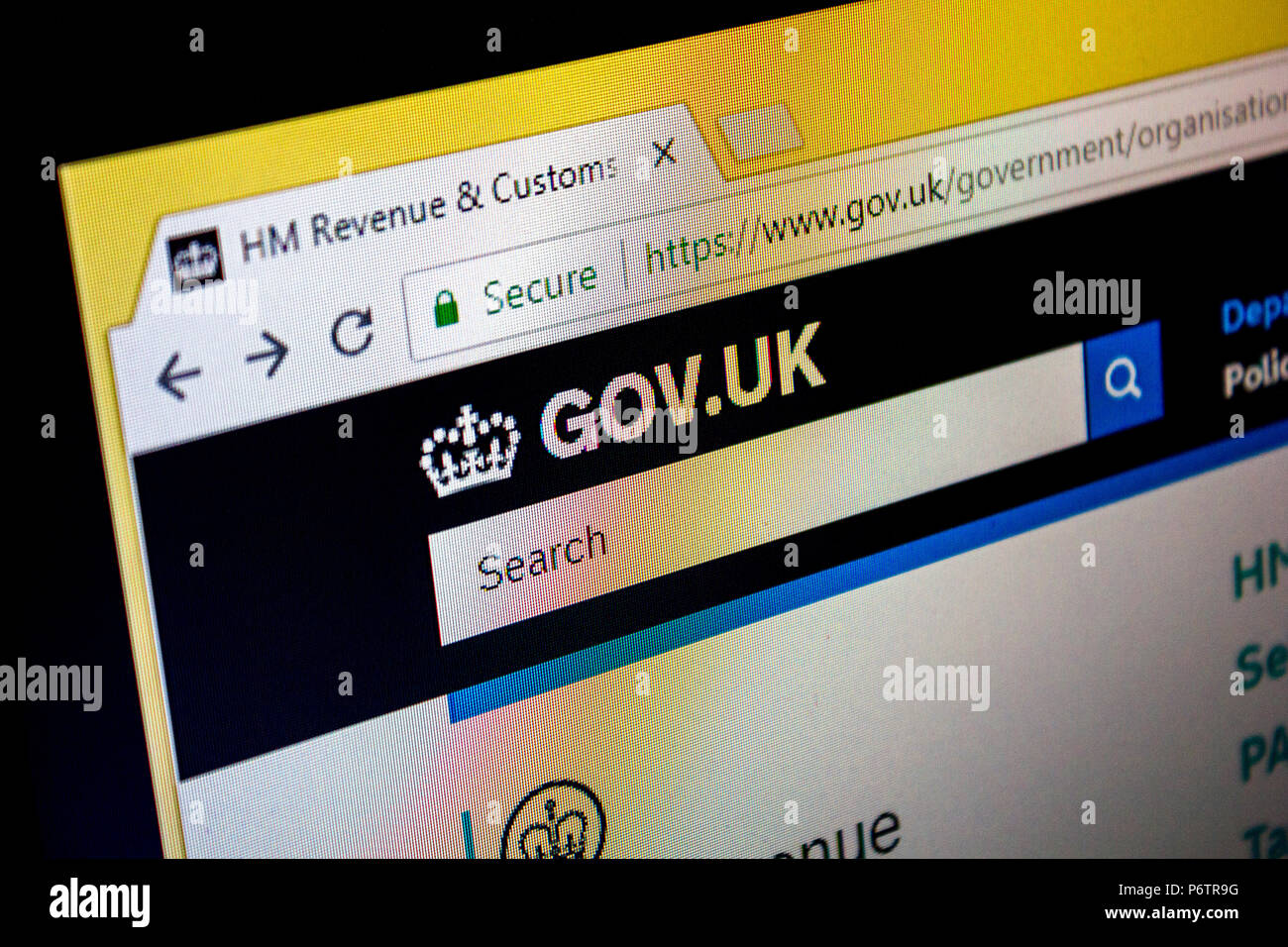 Sito Web - REGNO UNITO sito governativo - Gov.uk, settore pubblico sito web Foto Stock