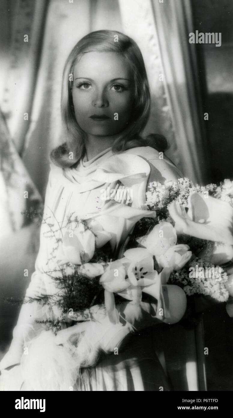 L'attrice francese Madeleine Sologne, 1940s Foto Stock