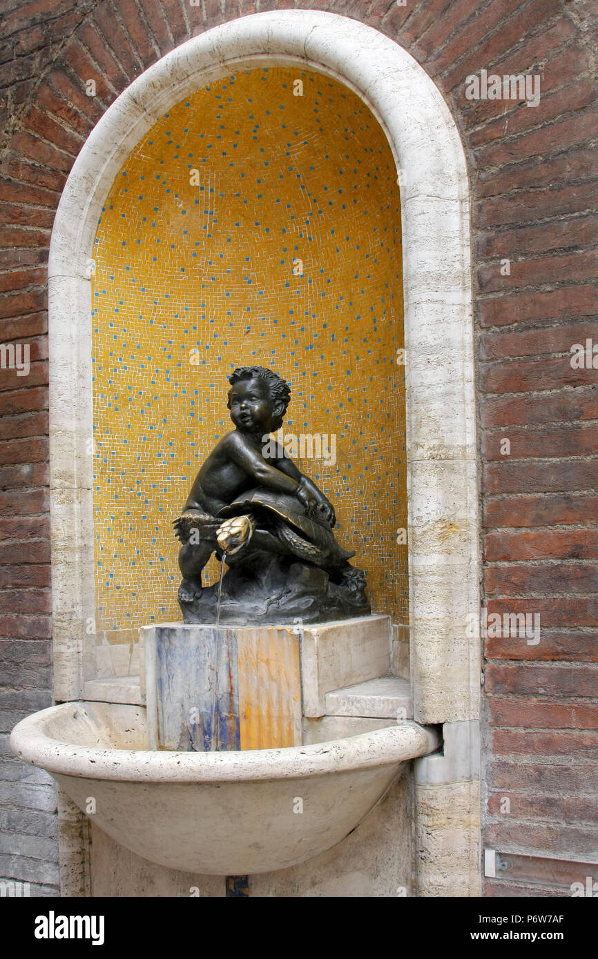 Siena - Fontana delle Tartarughe Foto Stock