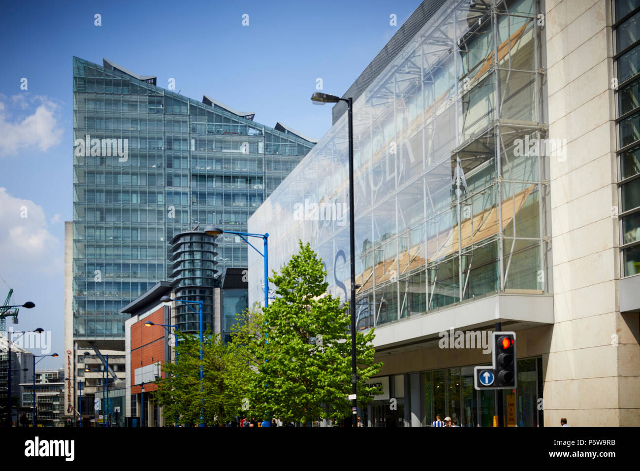 Uno di Manchester Deansgate e Manchester City Center M&S Foto Stock