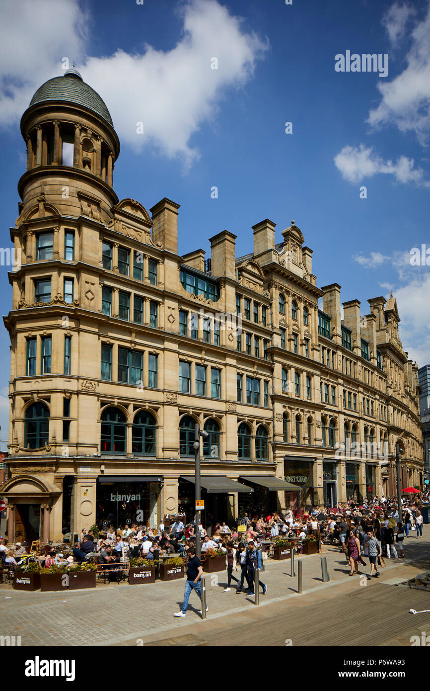 Il Grade ii Listed è un edificio Manchester Corn Exchange in Exchange Square. Foto Stock