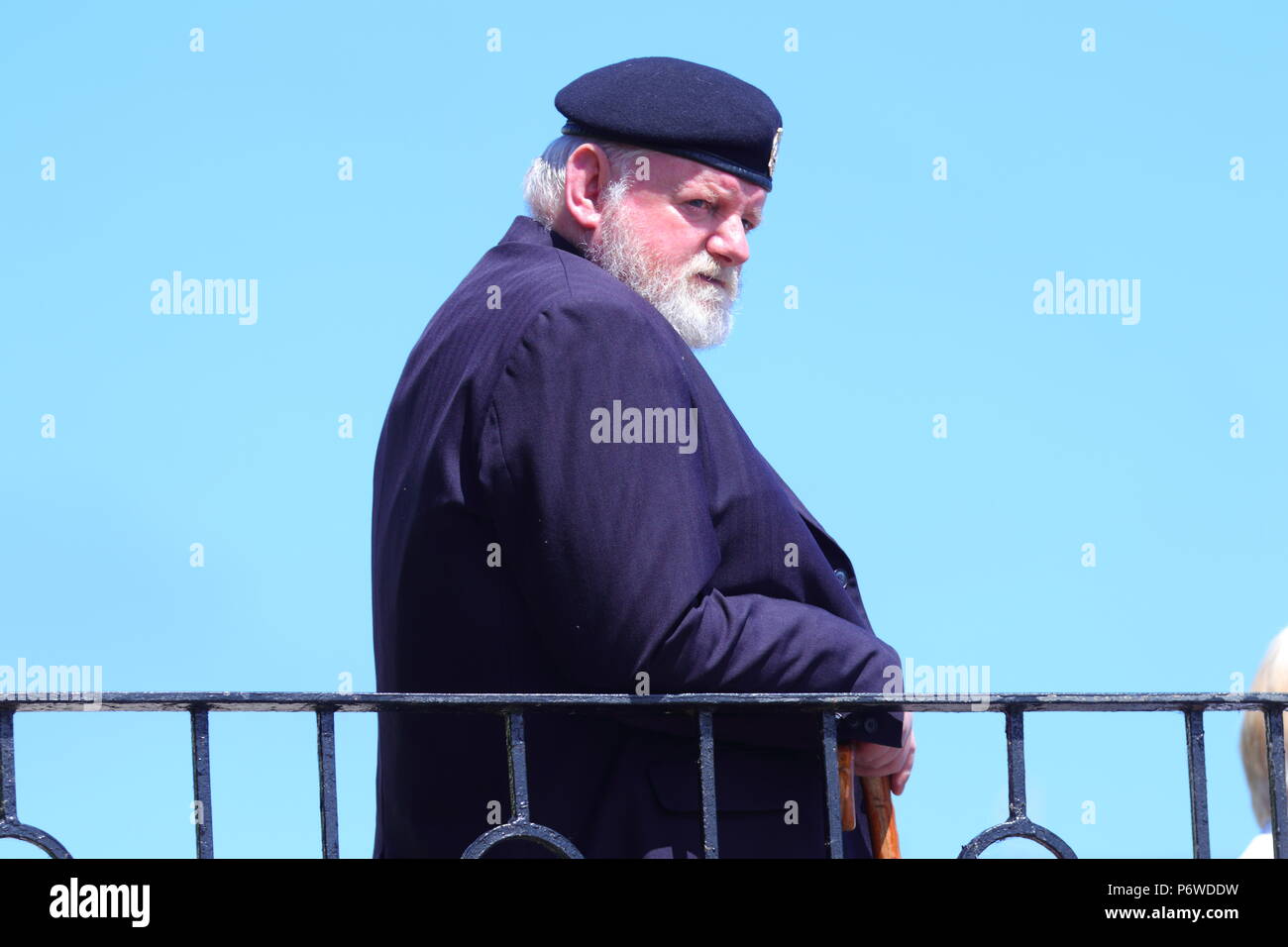 Un veterano di guerra di orologi il visualizza & sfilate messo su da Scarborough Borough Consiglio durante l annuale delle Forze Armate Evento della durata di un giorno Foto Stock