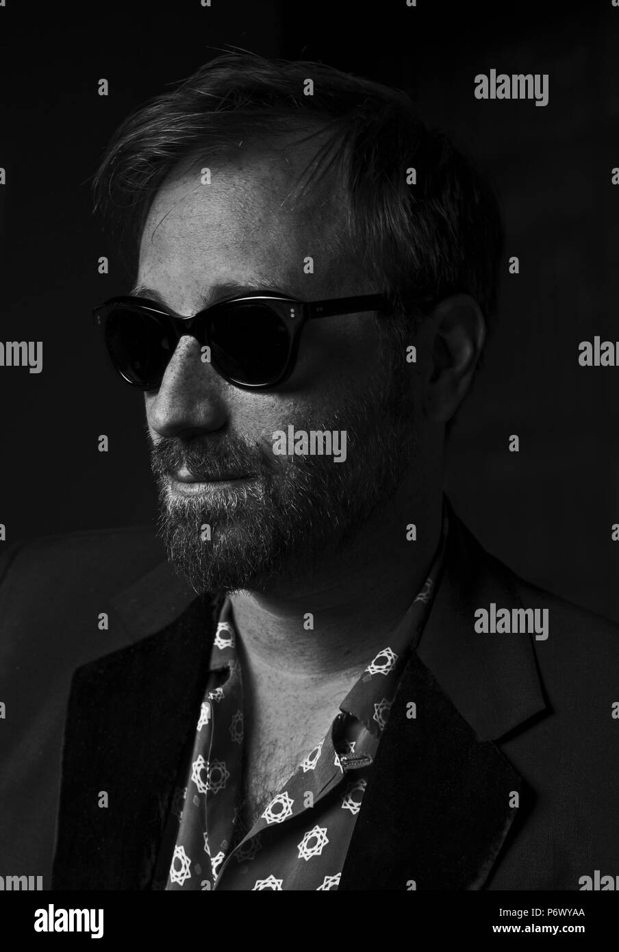 Giugno 14, 2017 - Dan Auerbach: artisti, fondatore dei tasti neri, archi e produttore di musica del ritratto e della sessione dal vivo. (Credito Immagine: © Brian Lowe via ZUMA filo) Foto Stock