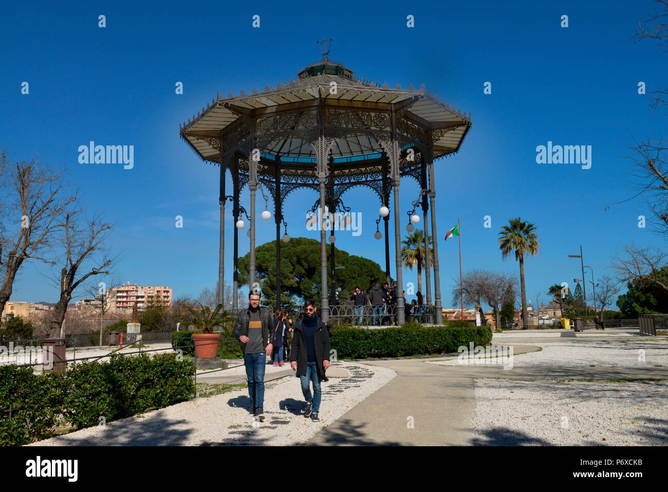 Stadtpark, Villa Bellini, Catania, Sizilien, Italien Foto Stock