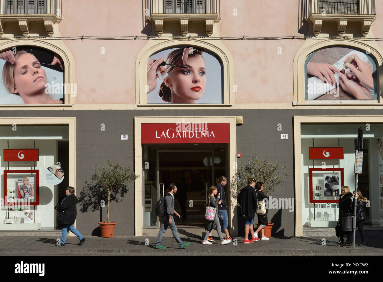 Kosmetik, Via Etna, Catania, Sizilien, Italien Foto Stock