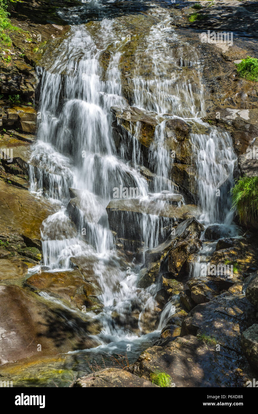 Monti della Laga e il Fosso dell'Acero. Abruzzo Foto Stock
