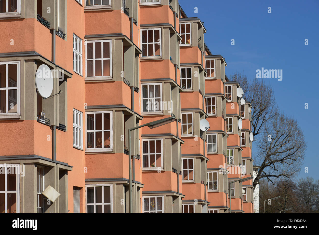 Wohnungen, Rubensstrasse, Schoeneberg, Berlino, Deutschland Foto Stock