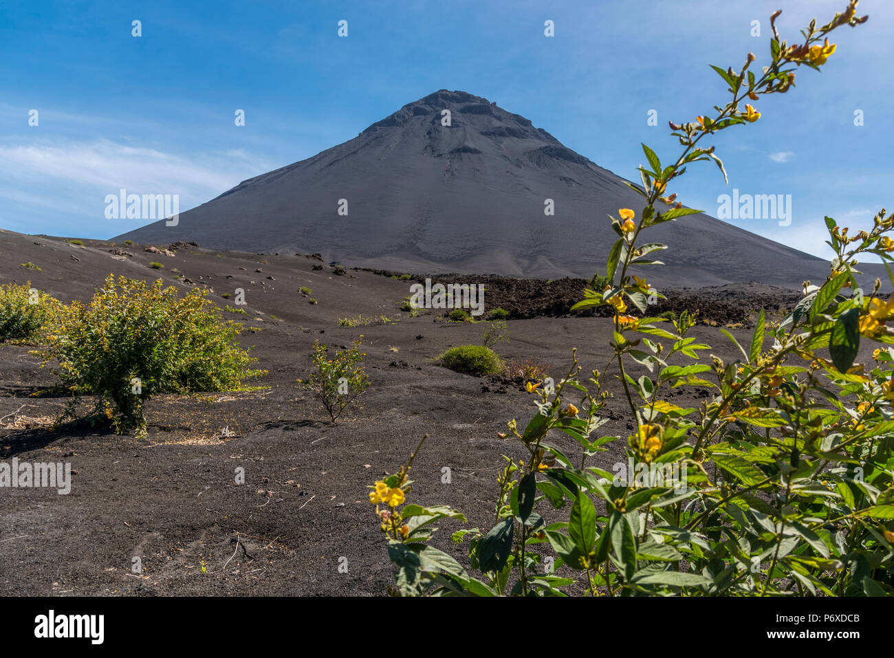 Africa, Capo Verde, Fogo. Il Pico do Fogo. Foto Stock