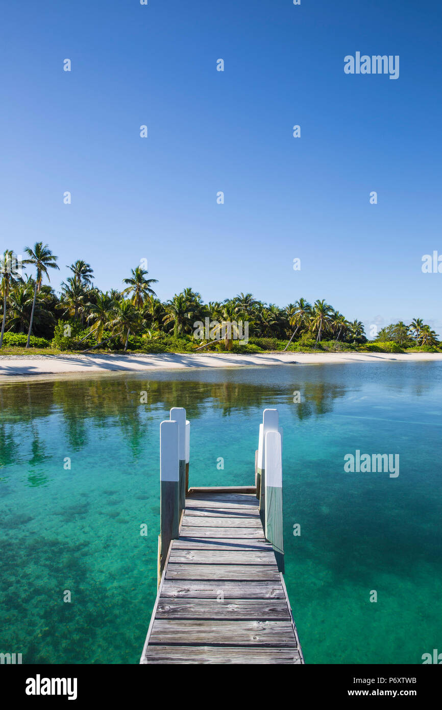 Bahamas, Isole Abaco, gomito Cay, Tihiti beach Foto Stock