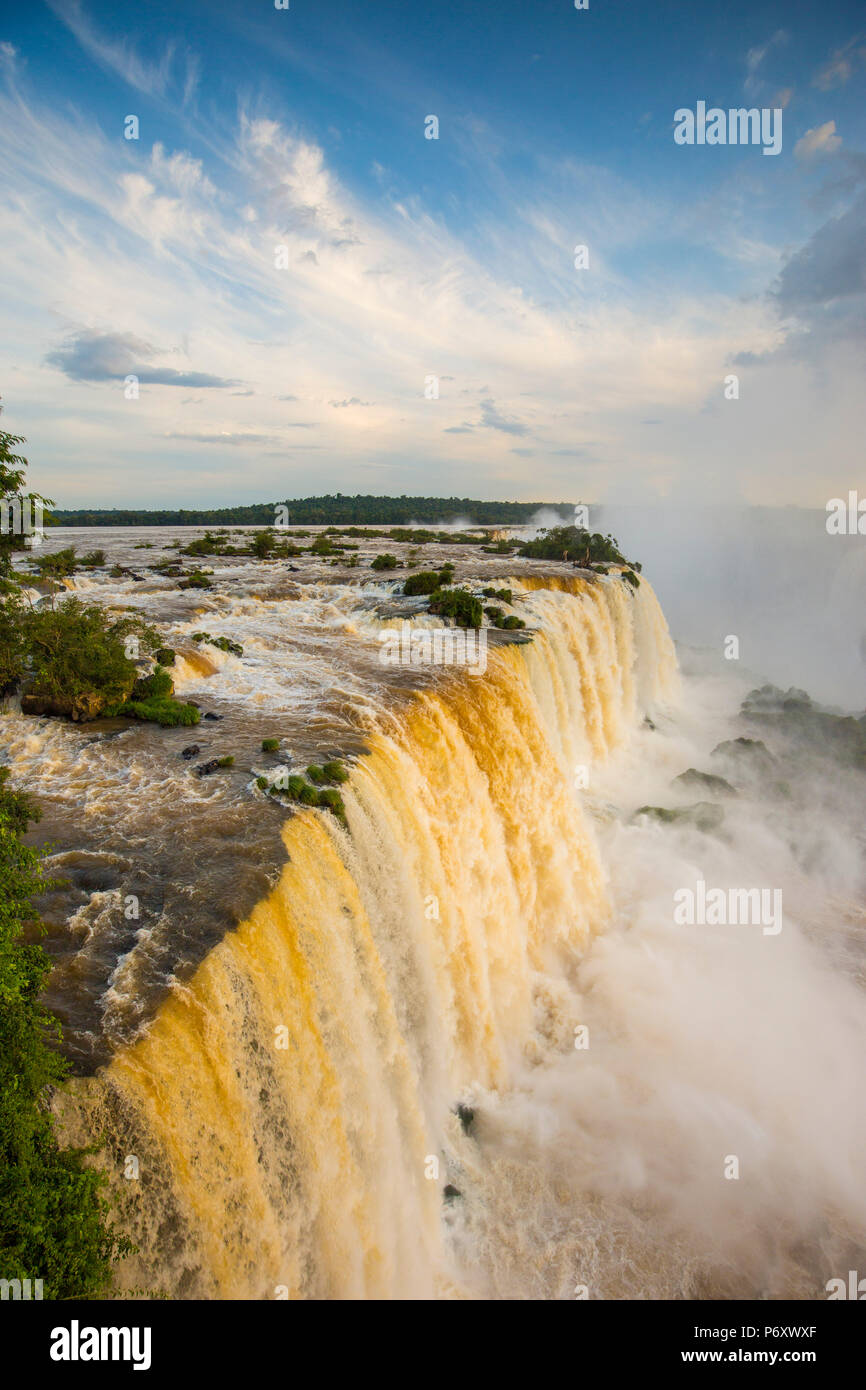 Cascate Iguacu, Stato di Parana, Brasile Foto Stock