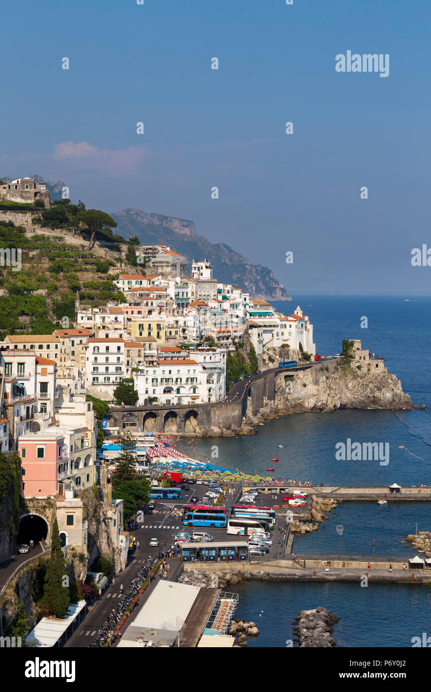 L'Italia, Campania, Costiera Amalfitana, Costiera Amalfitana. La città di Amalfi. Foto Stock