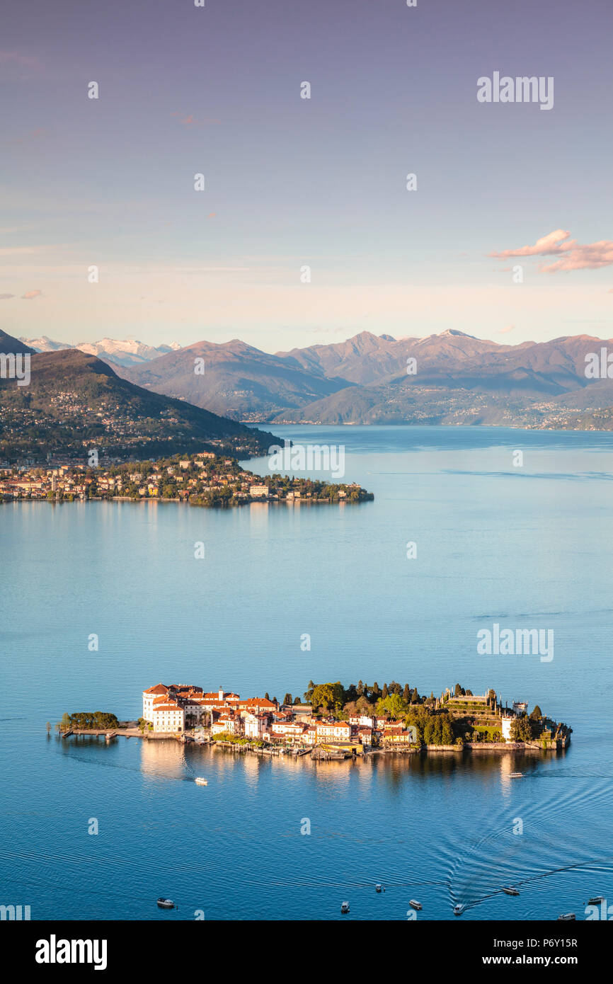 Isole Borromee nel golfo di Pallanza, Lago Maggiore, Piemonte, Italia Foto Stock