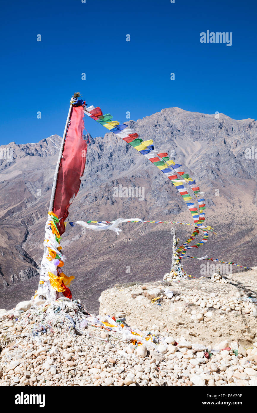 Paesaggio vicino Ghami, Mustang Superiore regione, Nepal Foto Stock