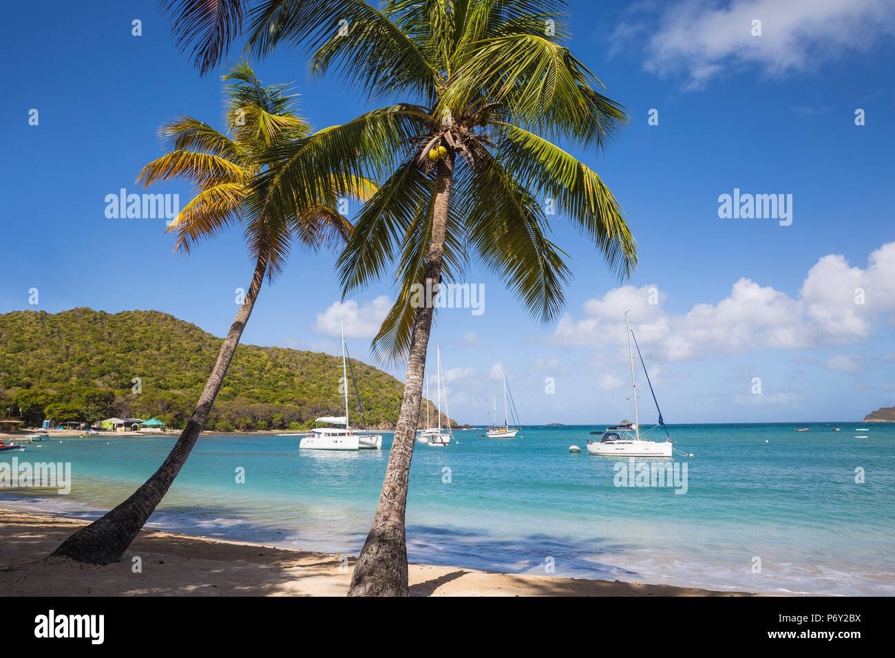 St Vincent e Grenadine, Mayreau, Saltwhistle Bay Foto Stock