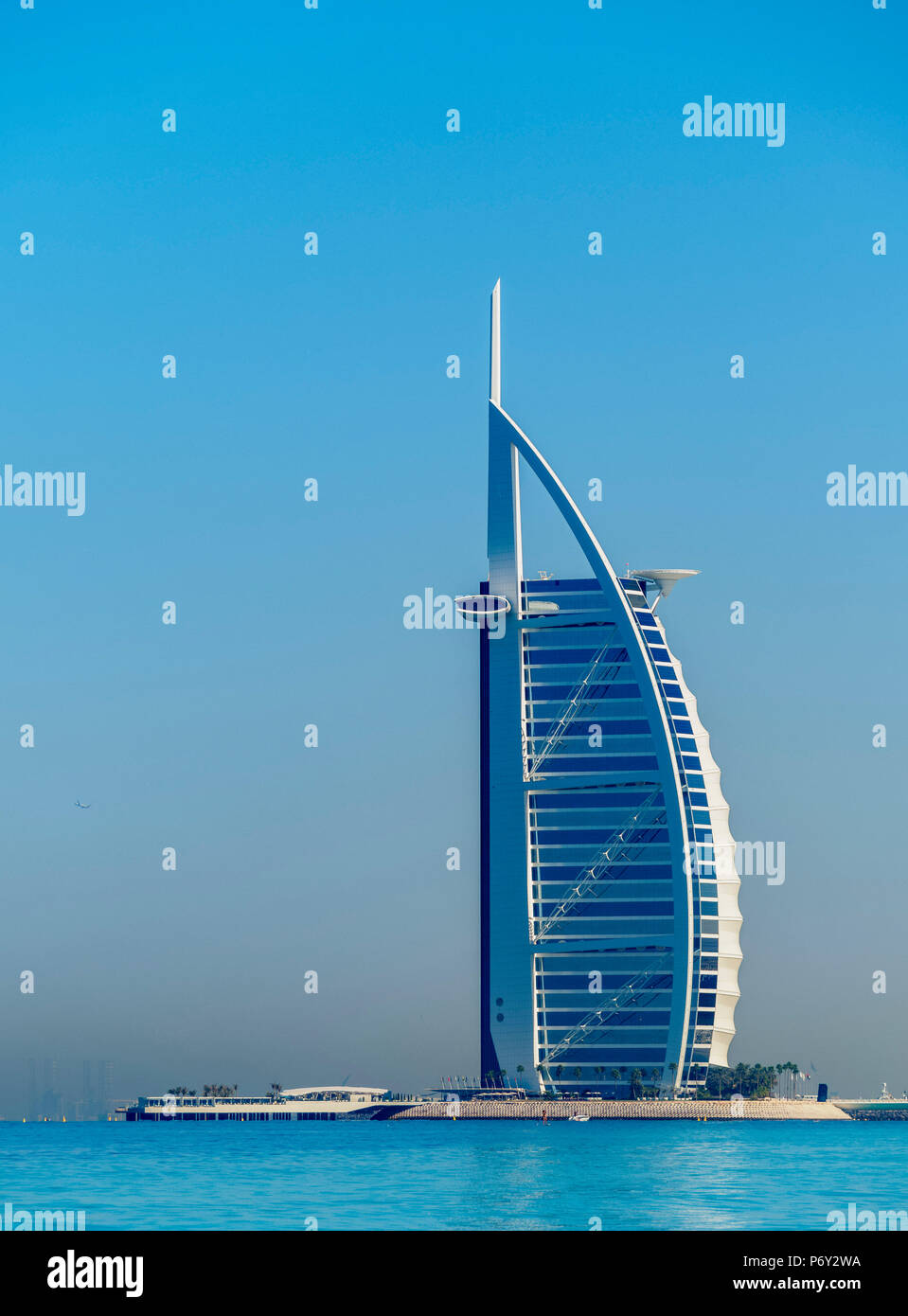 Burj Al Arab Hotel di lusso, Dubai, Emirati Arabi Uniti Foto Stock