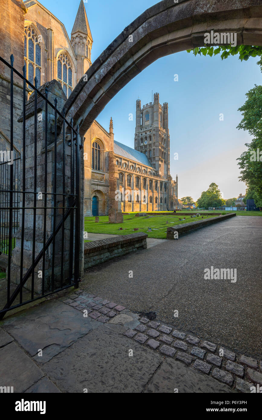 Regno Unito, Inghilterra, Cambridgeshire, Ely, Cattedrale di Ely Foto Stock