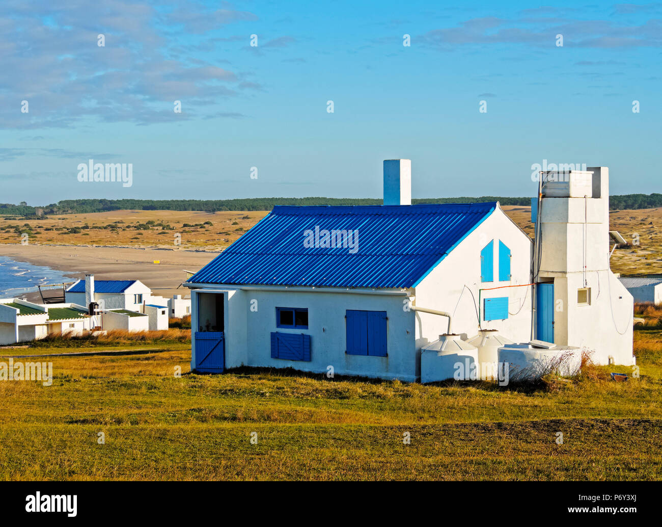 Uruguay, Rocha dipartimento, vista del Cabo Polonio. Foto Stock