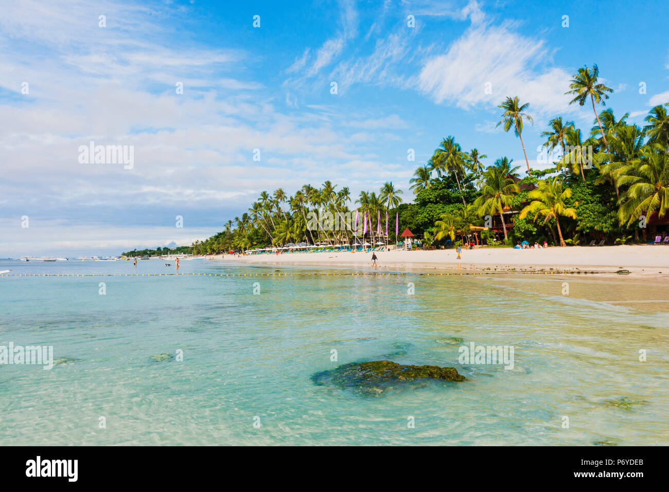 Asia, Sud Est Asiatico, Filippine, Central Visayas, Bohol, Spiaggia Bianca Foto Stock