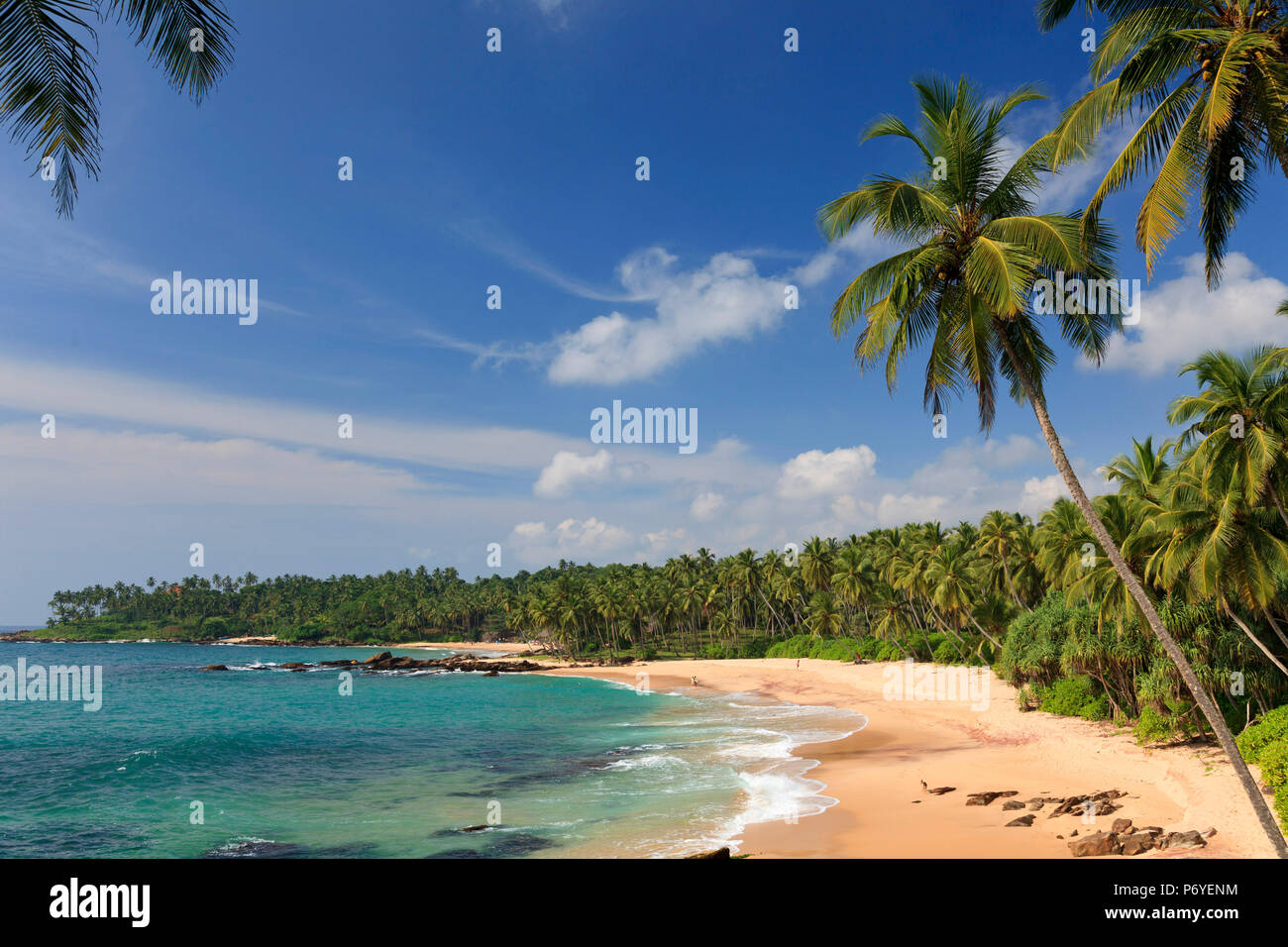 Sri Lanka, South Coast, Tangalla, Goyambokka Beach Foto Stock