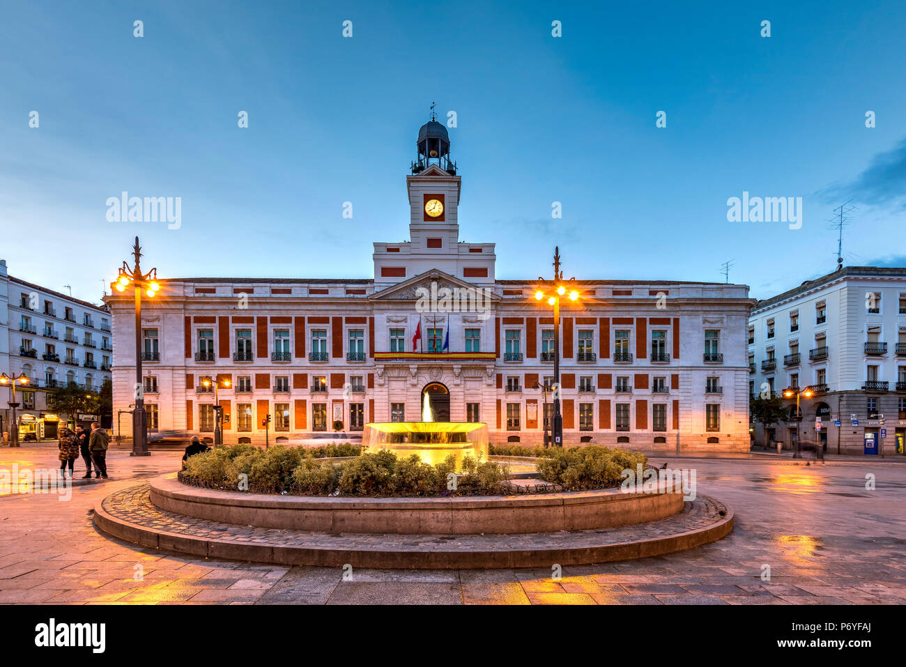 Real Casa di Post Office o Real Casa de Correos, piazza Puerta del Sol di Madrid La Comunità di Madrid, Spagna Foto Stock