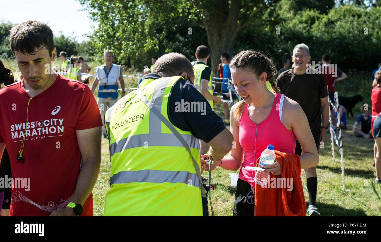 Abingdon parkrun, Oxfordshire, England, Regno Unito Foto Stock
