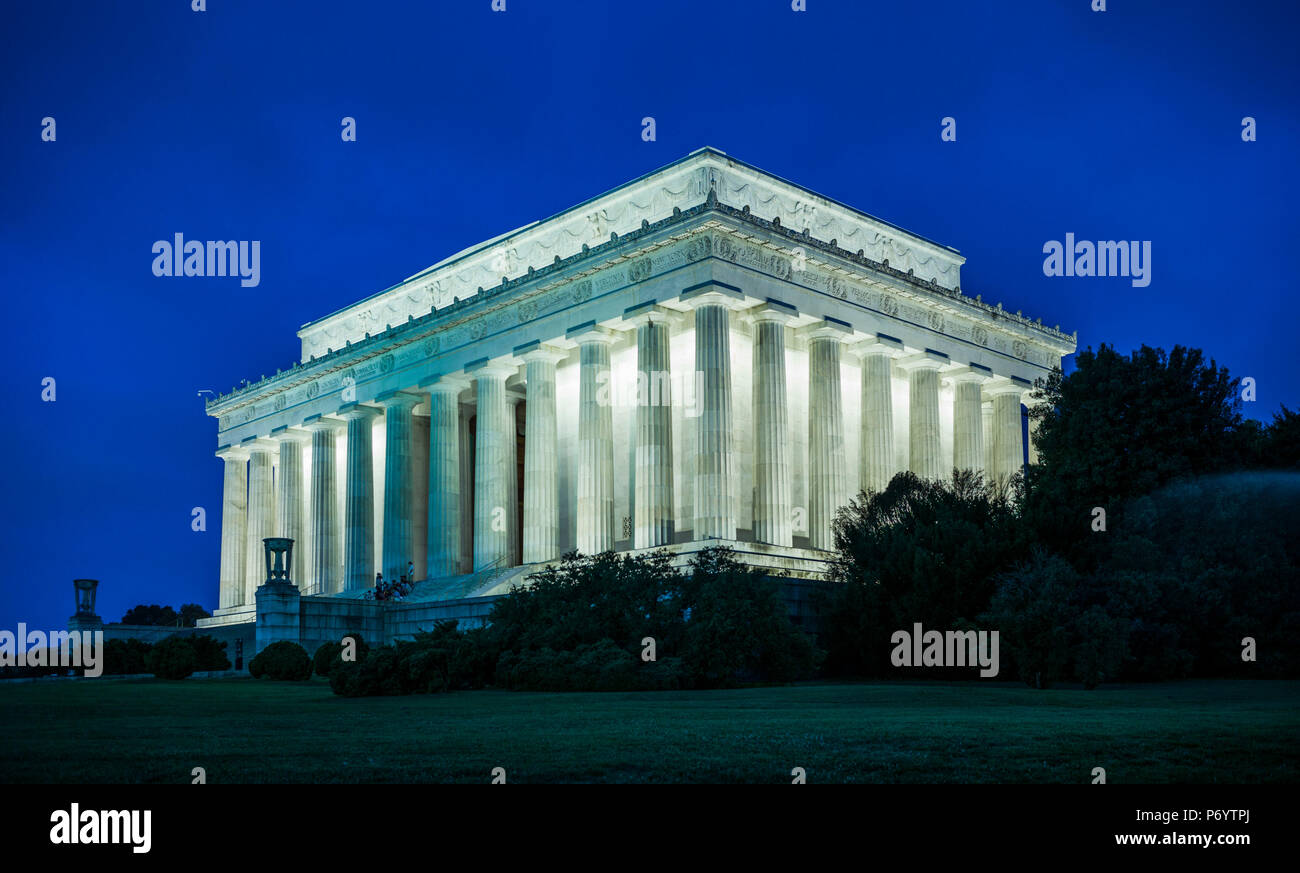 Stati Uniti d'America, il Distretto di Columbia, Washington, il Lincoln Memorial Foto Stock
