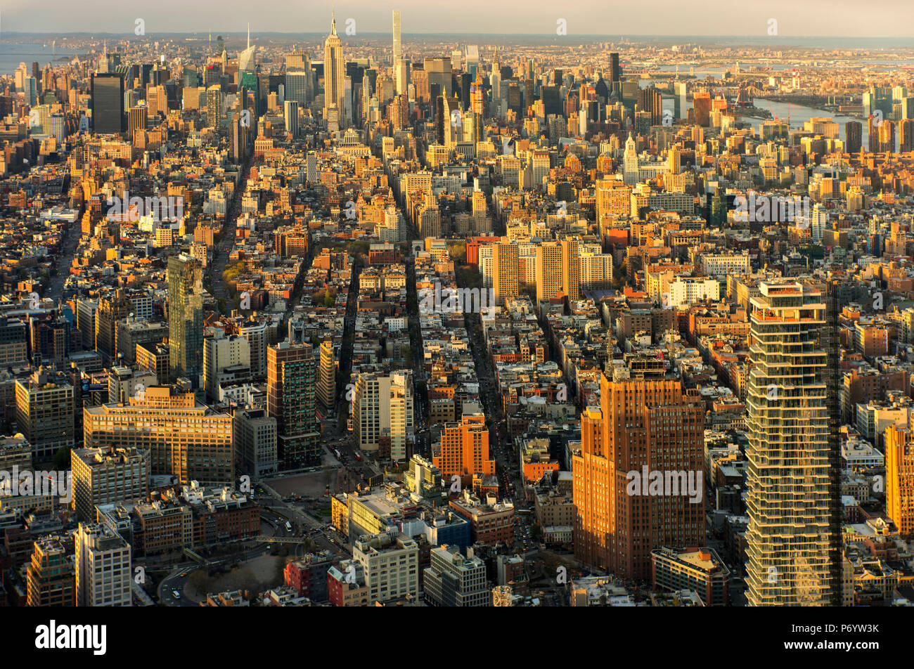 Stati Uniti d'America, New York,Manhattan, One World Observatory, Foto Stock