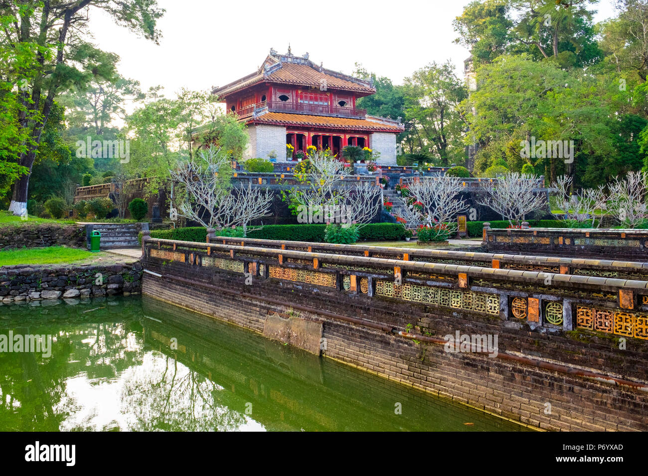 Tomba di Minh Mang (Lang Minh Máº¡ng), Huong tra Distretto, Thua Thien-Hue Provincia, Vietnam Foto Stock