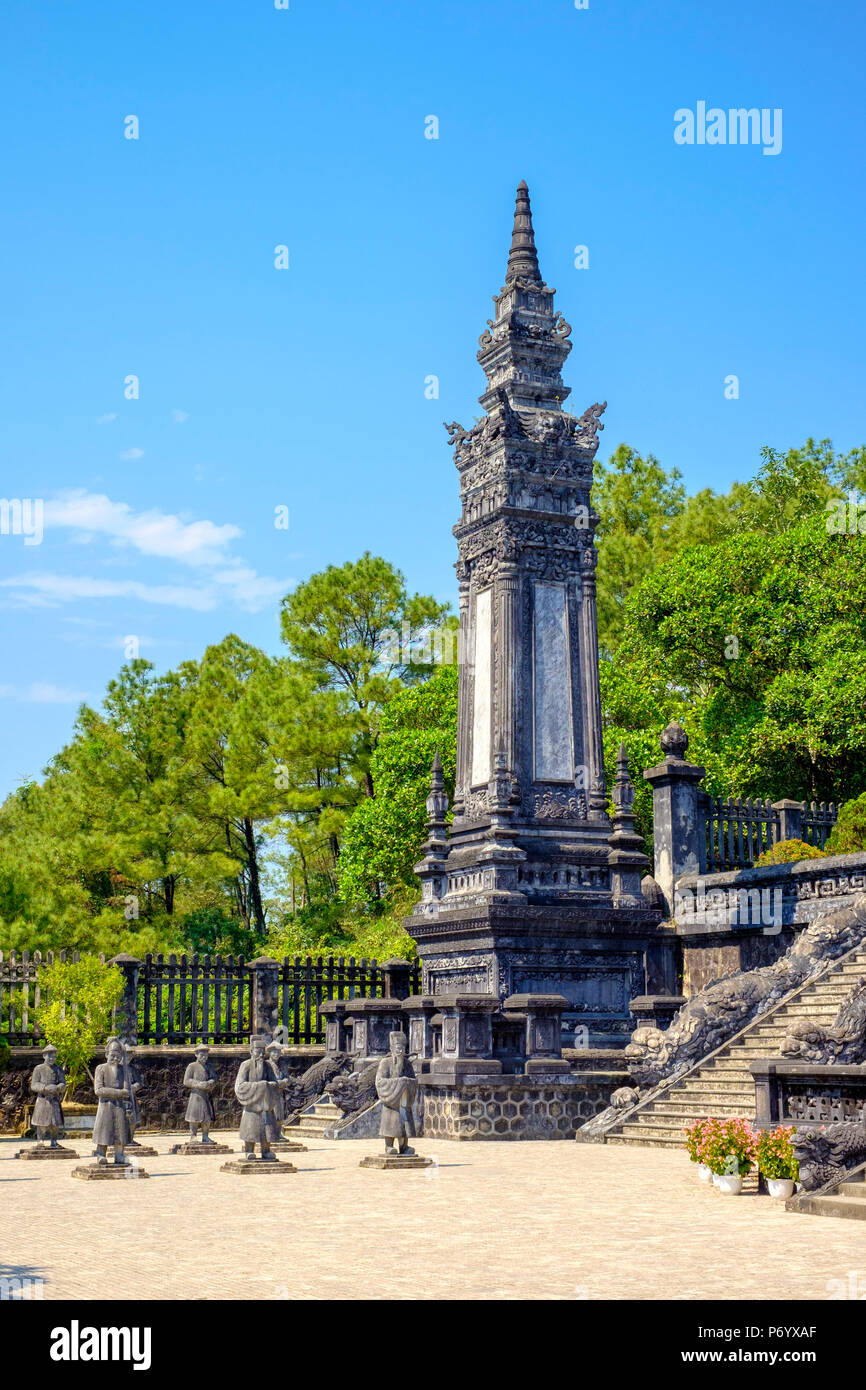 Tomba di Khai Dinh (Lang Khai Dinh), Huong Thuy District, Thua Thien-Hue Provincia, Vietnam Foto Stock