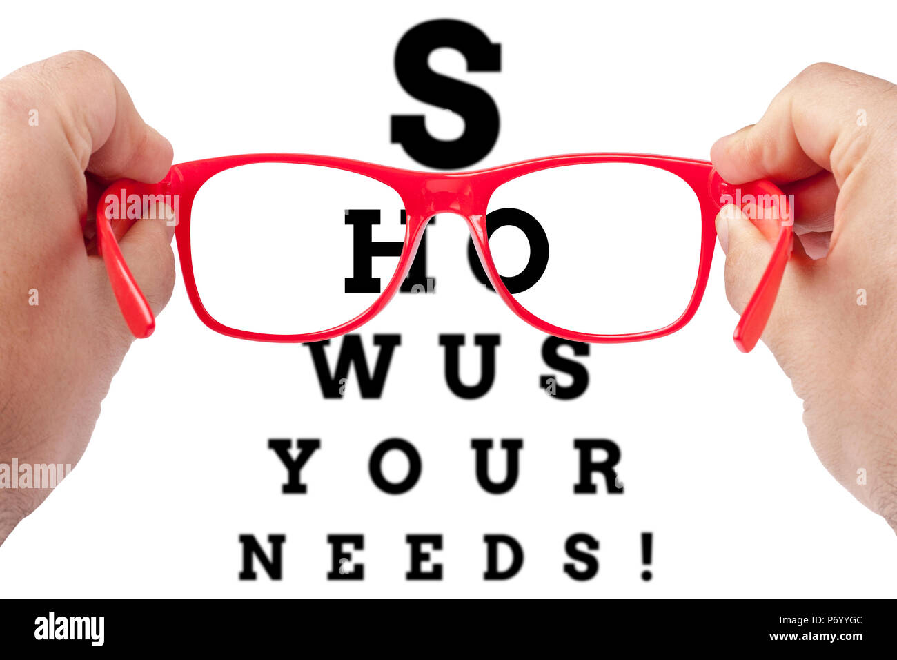Ci mostrano le vostre esigenze Foto Stock