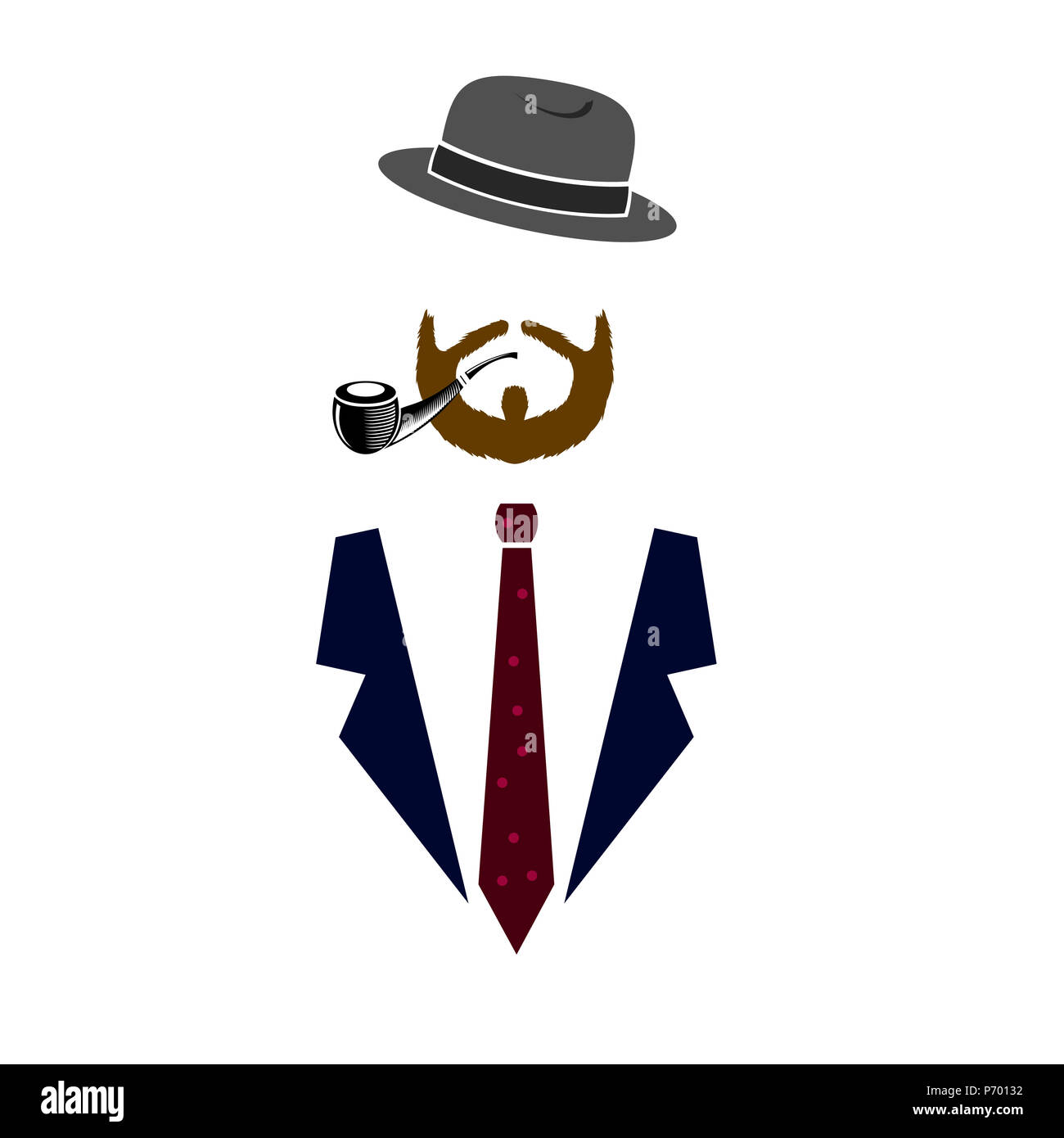 Gentleman Icond. Icona di uomo Foto Stock