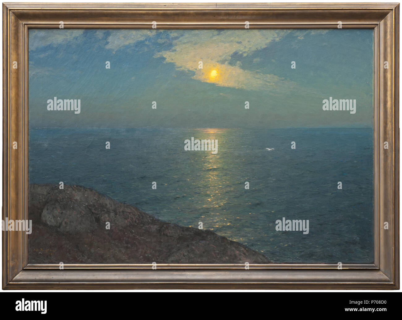 NM 1626 Alfred Bergström: Vid havet. 1905. Opd, 97 x 141 cm 21 dal mare (Alfred Bergström) - Nationalmuseum - 18630 Foto Stock