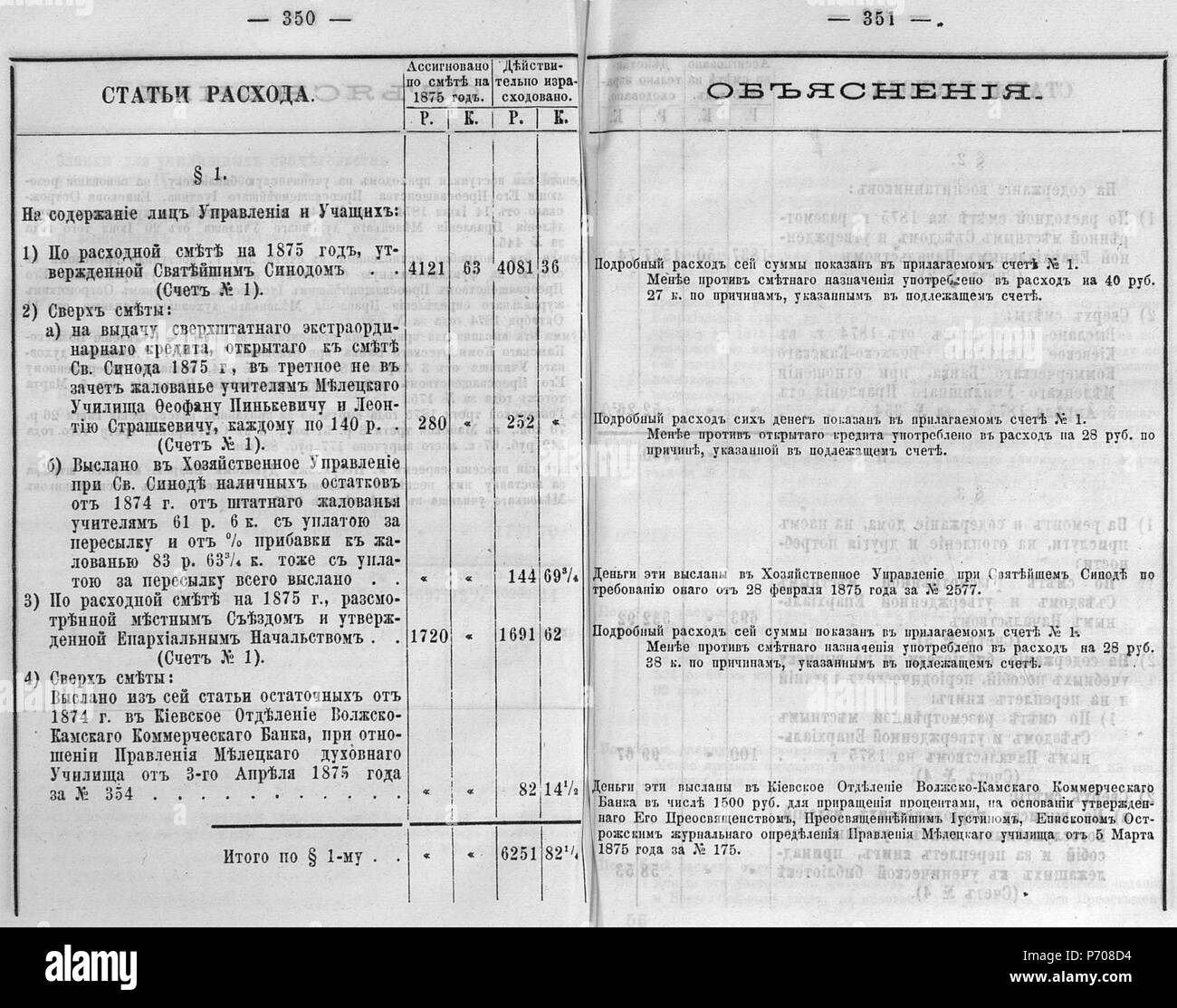 97 Волынские епархиальные ведомости 1877 № 01-24 с Указ Pagina 0332 Foto Stock