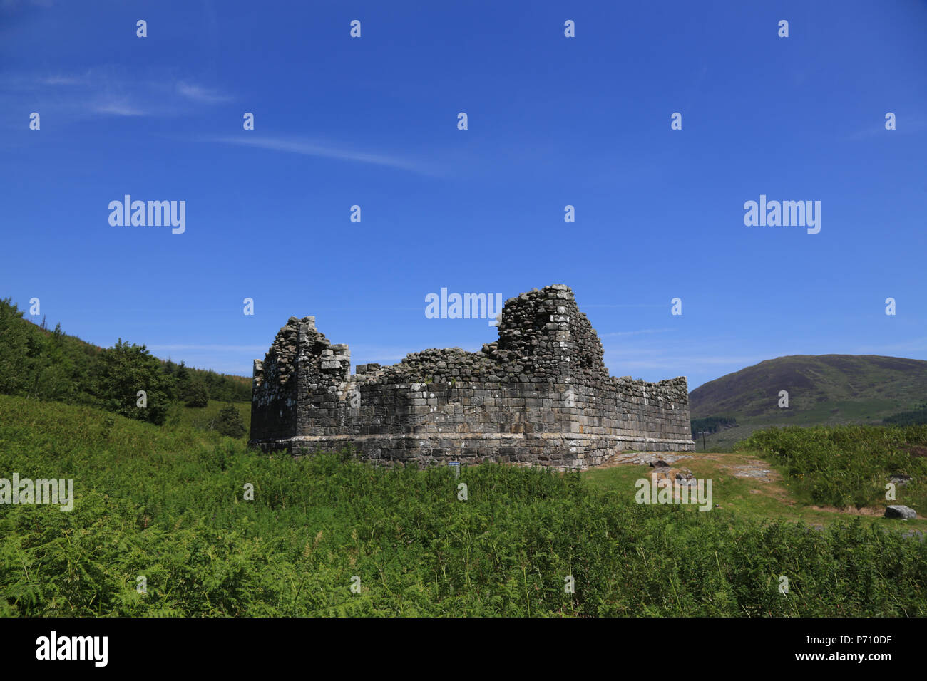 Loch Doon castello, Dumfries and Galloway, Scotland, Regno Unito. Foto Stock