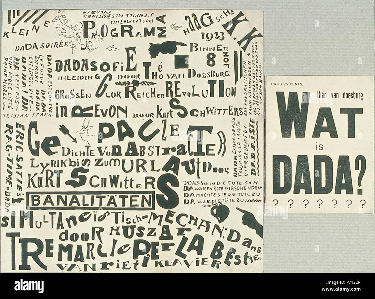 . Dada Tour nei Paesi Bassi tra il 1922 e il 1923 30 Dada-tournee in Nederland AB4991 Foto Stock