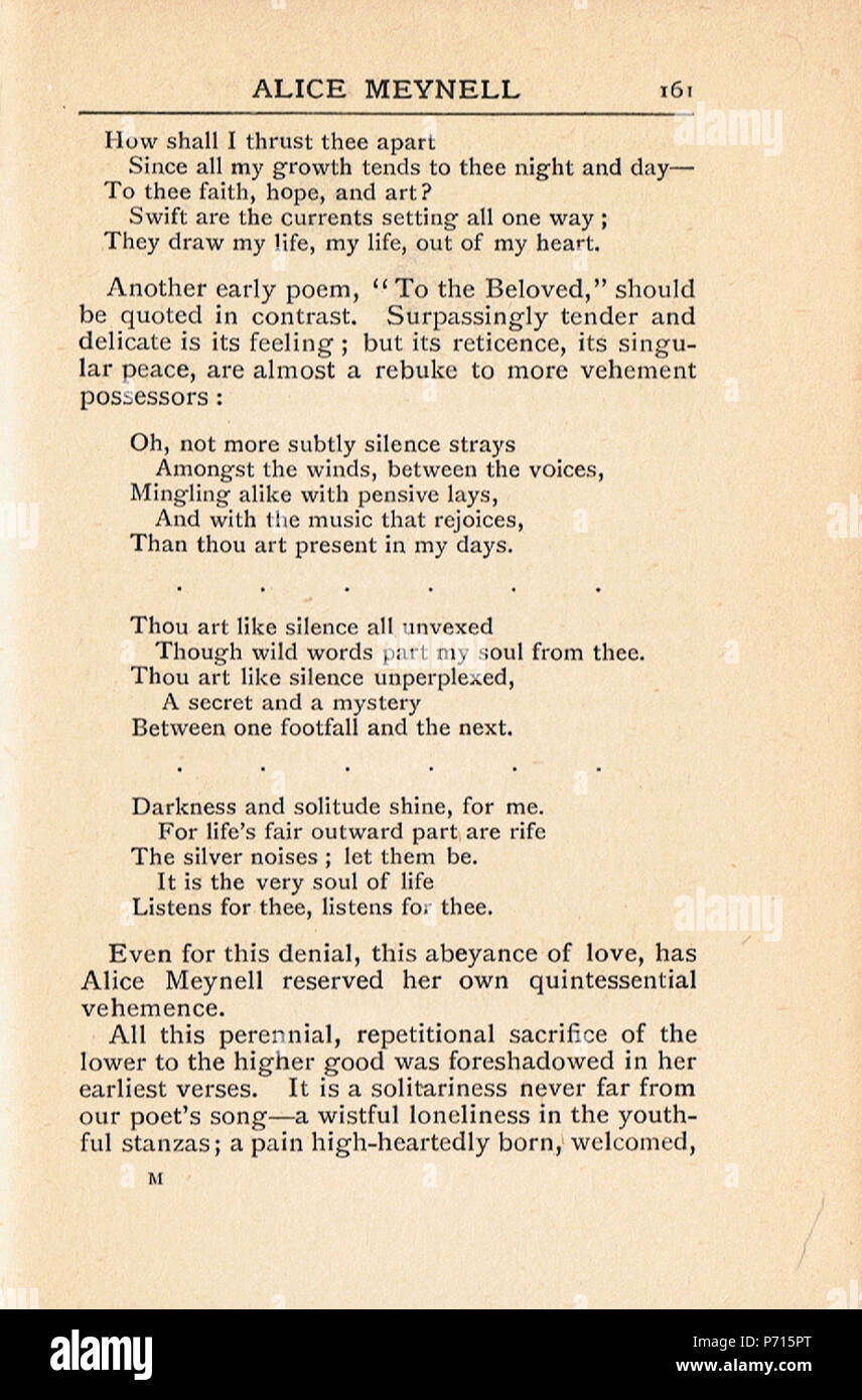 . Del poeta Chantry.. Inglese: la scansione del lavoro di Katherine Brégy 'del poeta Chantry' . N/A 5 del poeta Chantry pg 161 Foto Stock