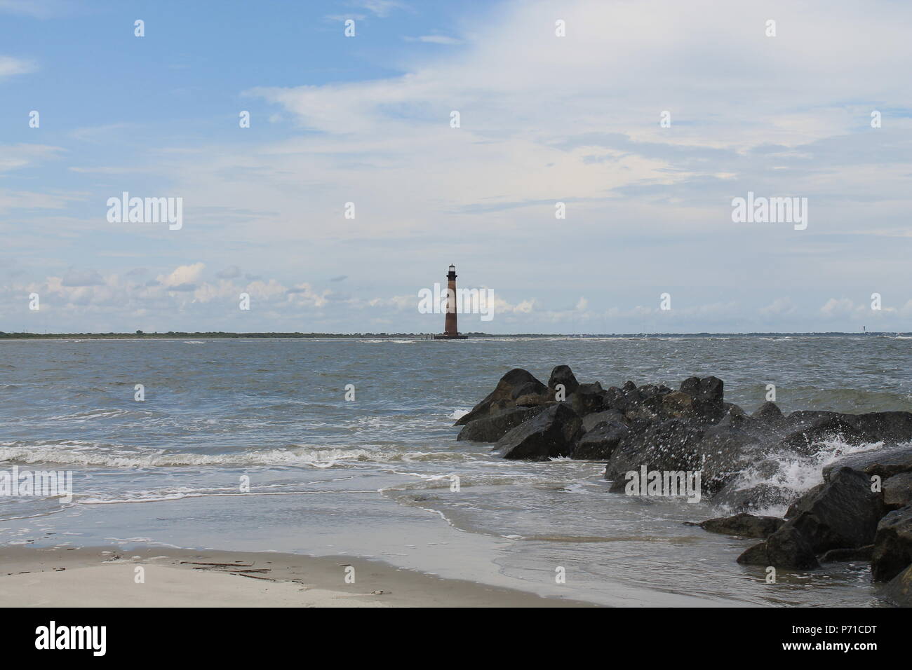 Morris Island Lighthouse Foto Stock