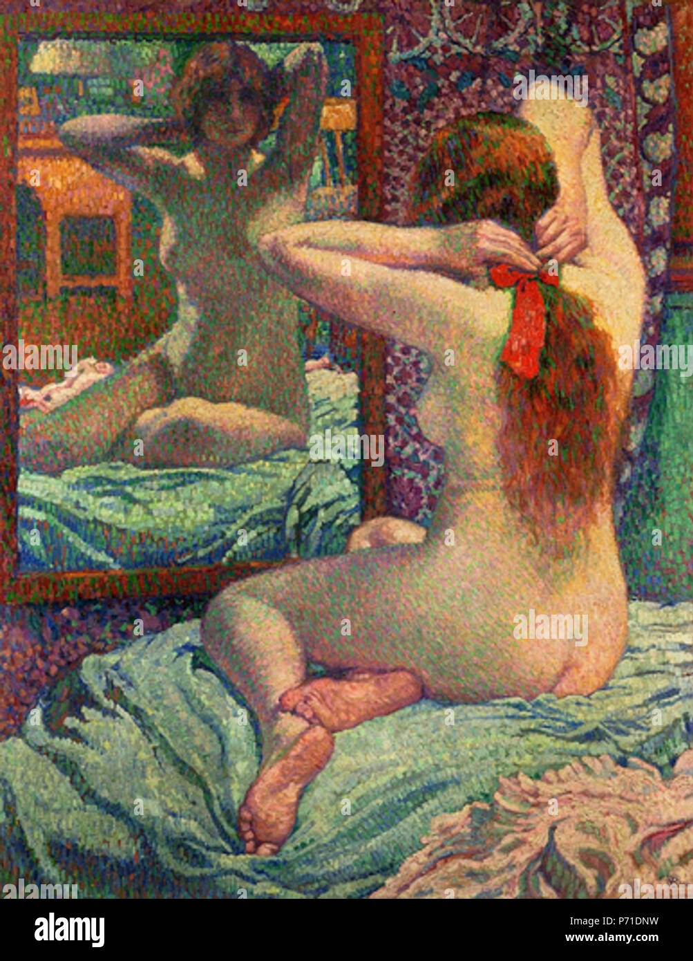 Français : Jeune femme au ruban rouge Deutsch: Junge Frau mit Rotem Band . 23 febbraio 2013, 14:07:20 221 Theo van Ryssenberghe Junge Frau mit Rotem Band Foto Stock