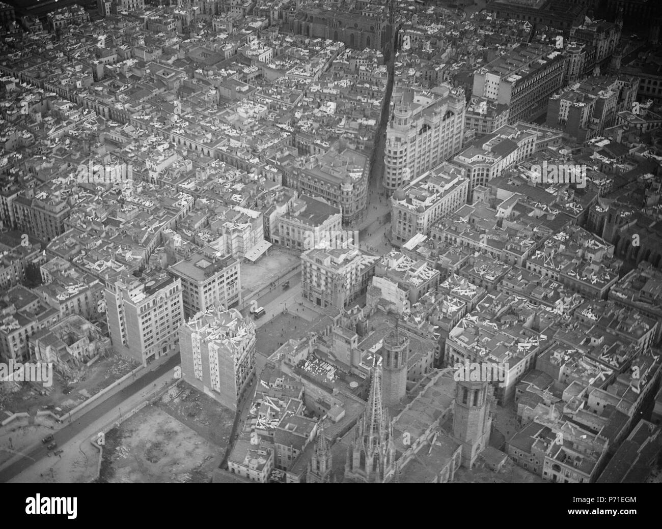 45 ETH-BIB-Barcellona aus 100 m Höhe-Tschadseeflug 1930-31-LBS MH02-08-0442 Foto Stock