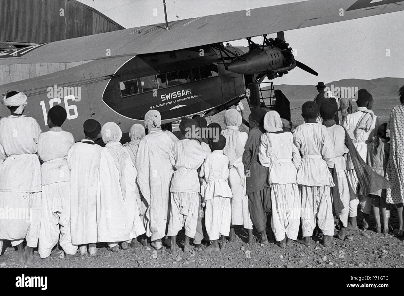 47 ETH-BIB-Beni-Abbès bis Colomb Bechar-Nordafrikaflug 1932-LBS MH-022402-13 Foto Stock