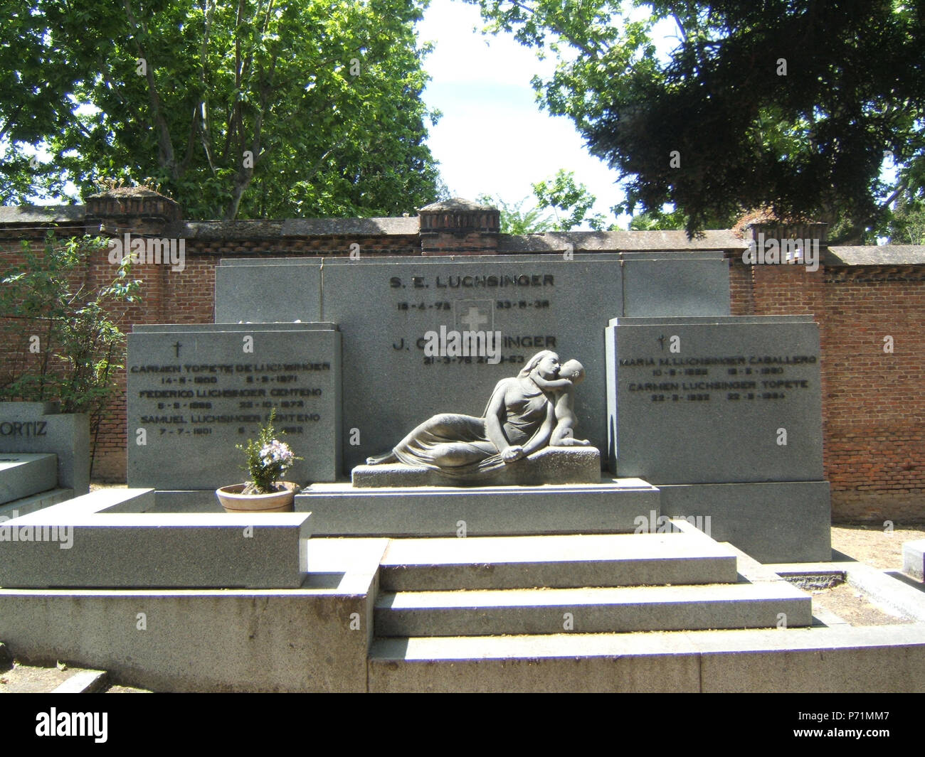 39 Emiliano Barral Panteón Luchsinger 1935 Foto Stock