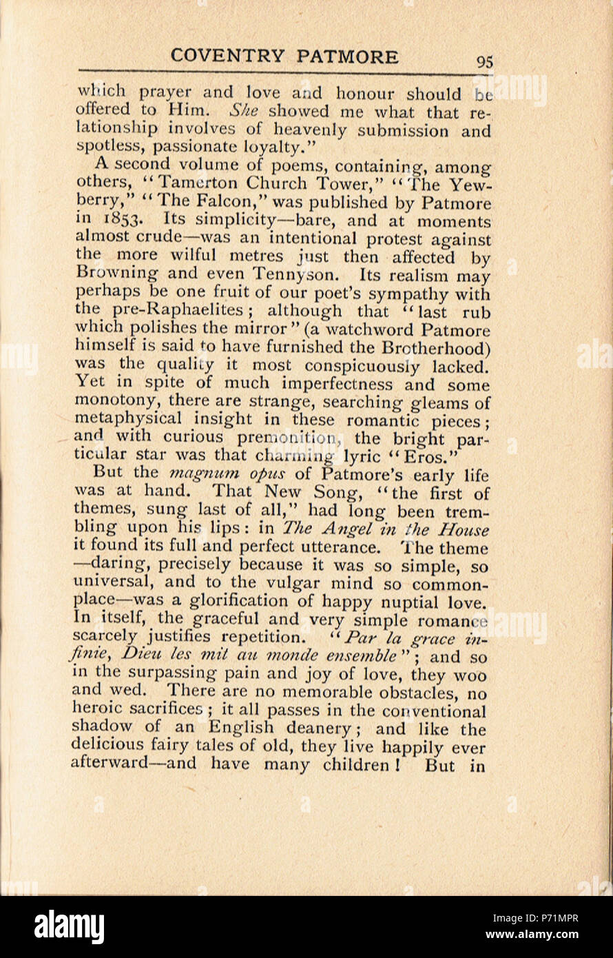 . Del poeta Chantry.. Inglese: la scansione del lavoro di Katherine Brégy 'del poeta Chantry' . N/A 5 del poeta Chantry pg 095 Foto Stock