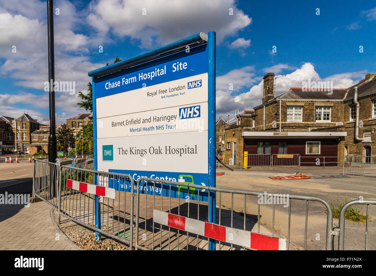 Chase Farm Hospital di Enfield london Foto Stock