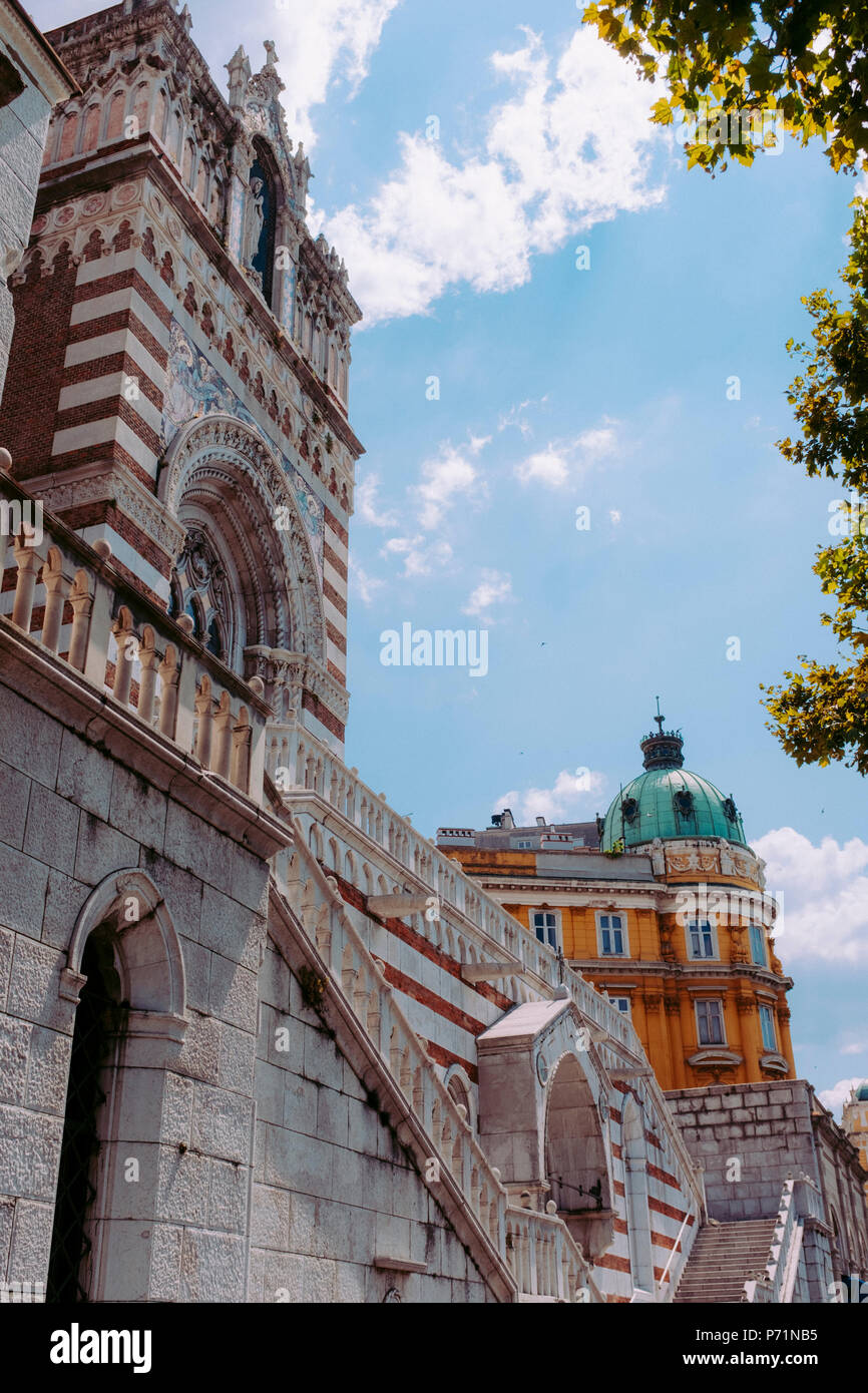 Chiesa dei Cappuccini di Nostra Signora di Lourdes Rijeka CROAZIA Foto Stock