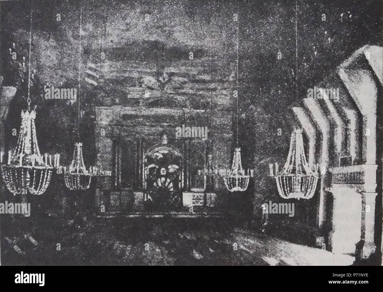 Inglese: sala da ballo in una miniera di sale di Wieliczka, Polonia. eština: Tanírna v solném dole u polského msta Wieliczka. Il 25 novembre 2013, 17:16:26 63 Le Miniere di Sale di Wieliczka sala da ballo Foto Stock