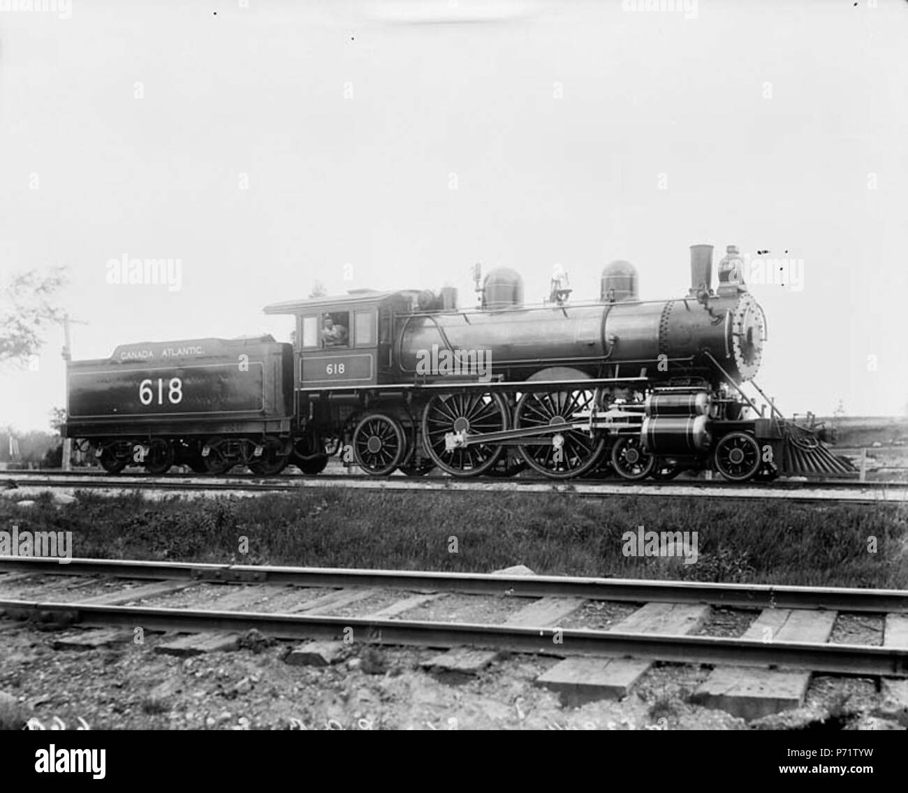 Il motore 618, Canada Atlantico Railway . Data sconosciuta 9 motore 618, Canada Atlantico Railway Foto Stock