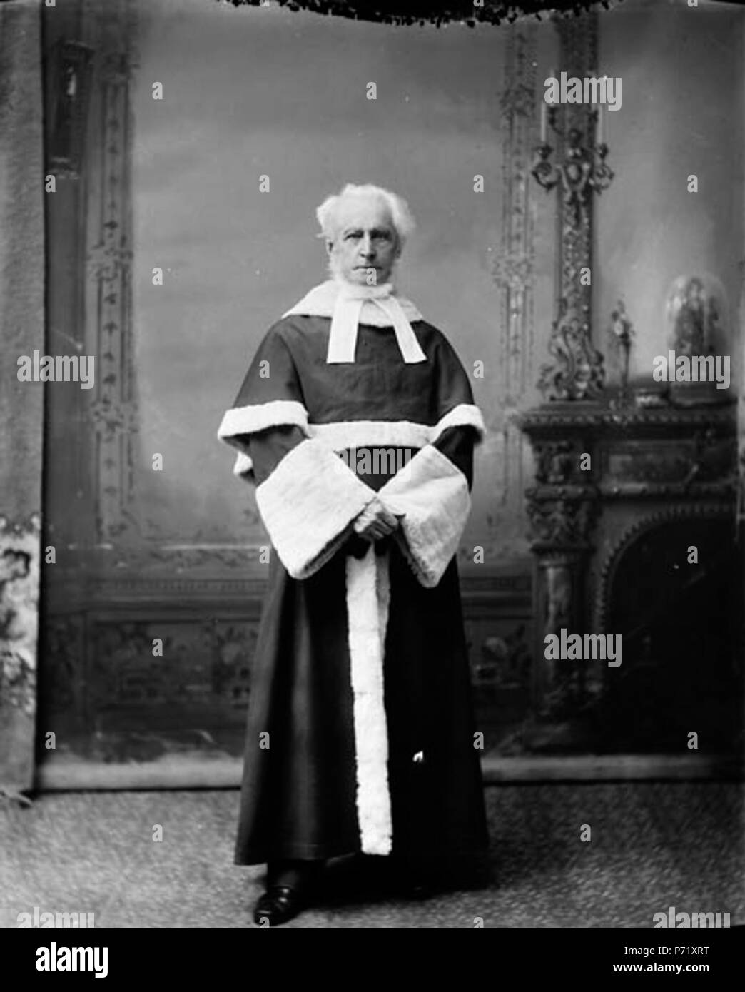 L'on. Il sig. Giustizia John Wellington Gwynne, (Puisne giudice della Corte suprema del Canada) b. Mar 30, 1814 - d. 7 gennaio 1902 . Aprile 1896 10 John Gwynne Wellington Foto Stock